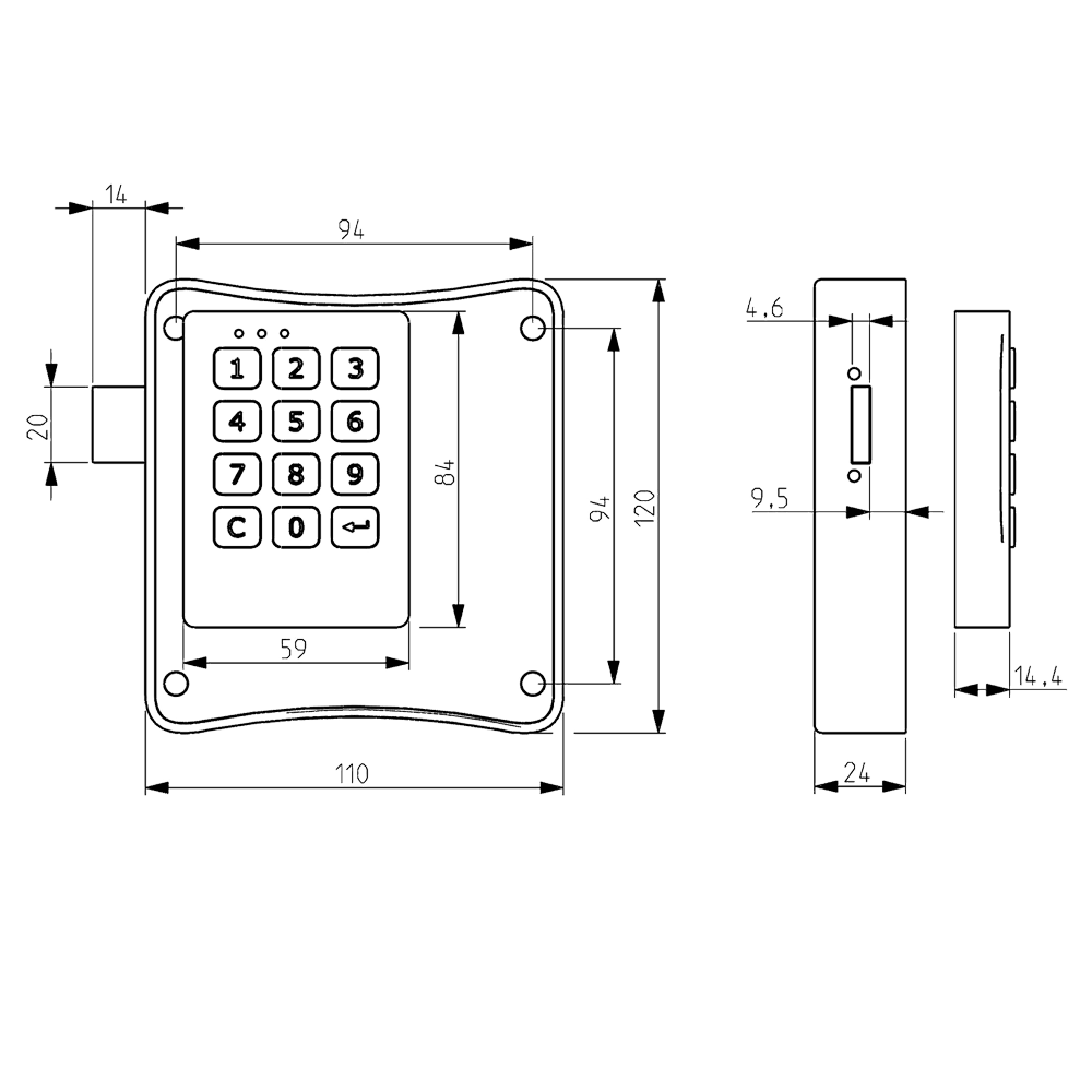 RONIS Tronic Pro Electronic Lock