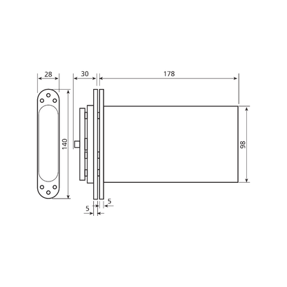 SAMUEL HEATH Powermatic R100 Concealed Door Closer