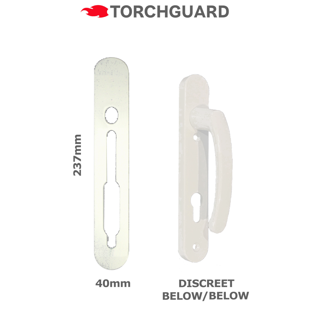 SASHSTOP Torchguard Door Handle Protector Discreet Mini 237mm x 40mm