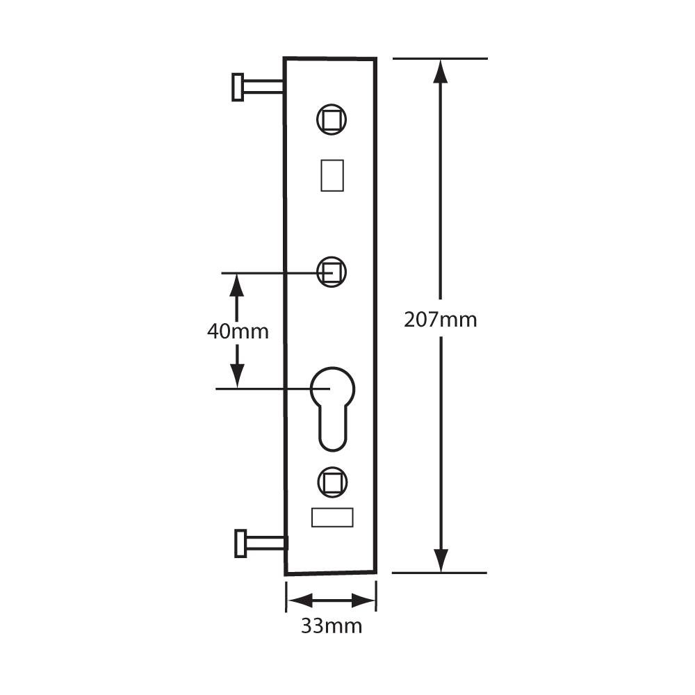 SCHLEGEL BHD 2 Point Euro Patio Lock