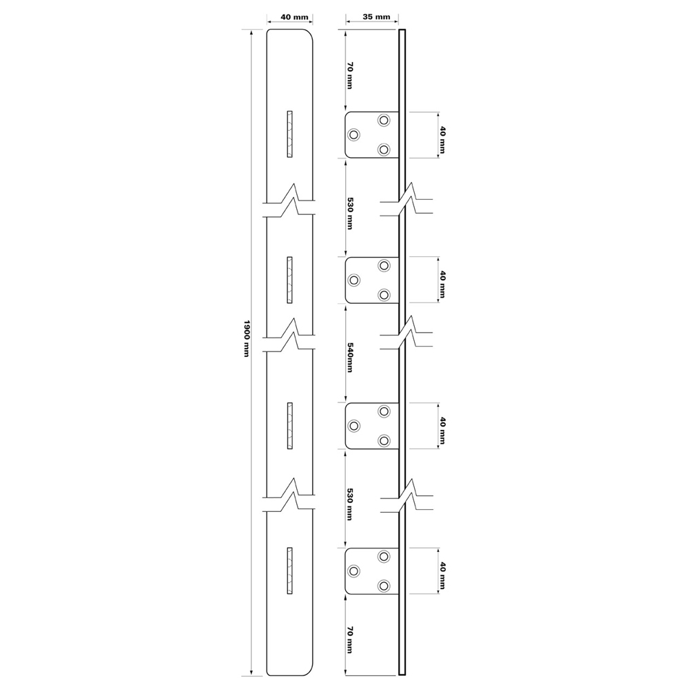 SOUBER TOOLS Full Height Edge Fix Anti-Thrust Lock Guard Plate