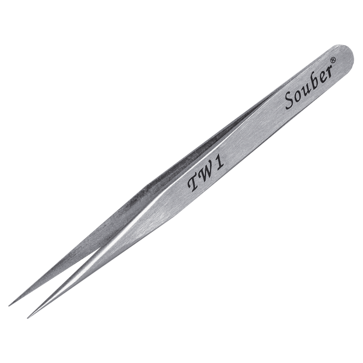 SOUBER TOOLS TW1 Long Straight Pinning Tweezers