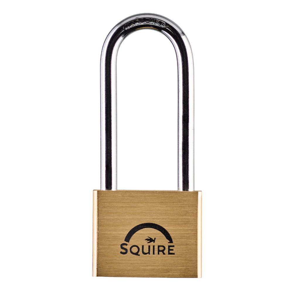 SQUIRE Lion Range Brass Long Shackle Padlocks