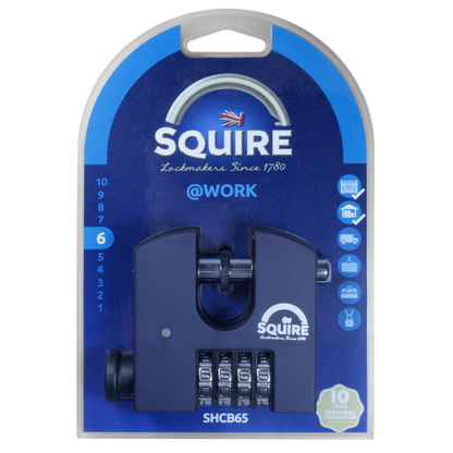 SQUIRE SHCB Sliding Shackle Combination Padlock