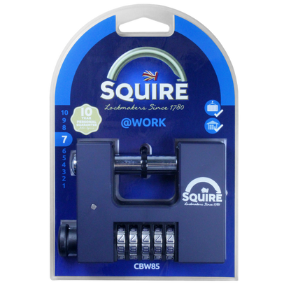 SQUIRE CBW85 85mm High Security Combination Sliding Shackle Padlock