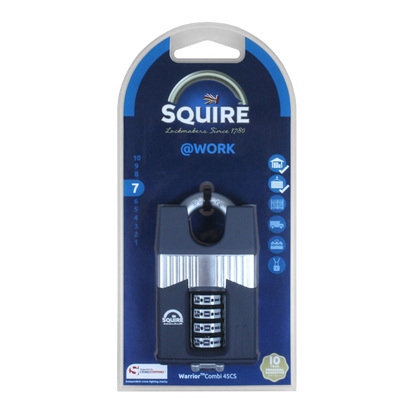 SQUIRE Warrior Closed Shackle Combination Padlock