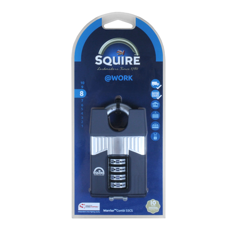 SQUIRE Warrior Closed Shackle Combination Padlock