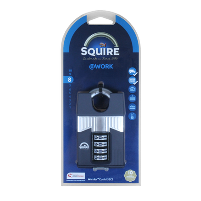 SQUIRE Warrior Closed Shackle Combination Padlock