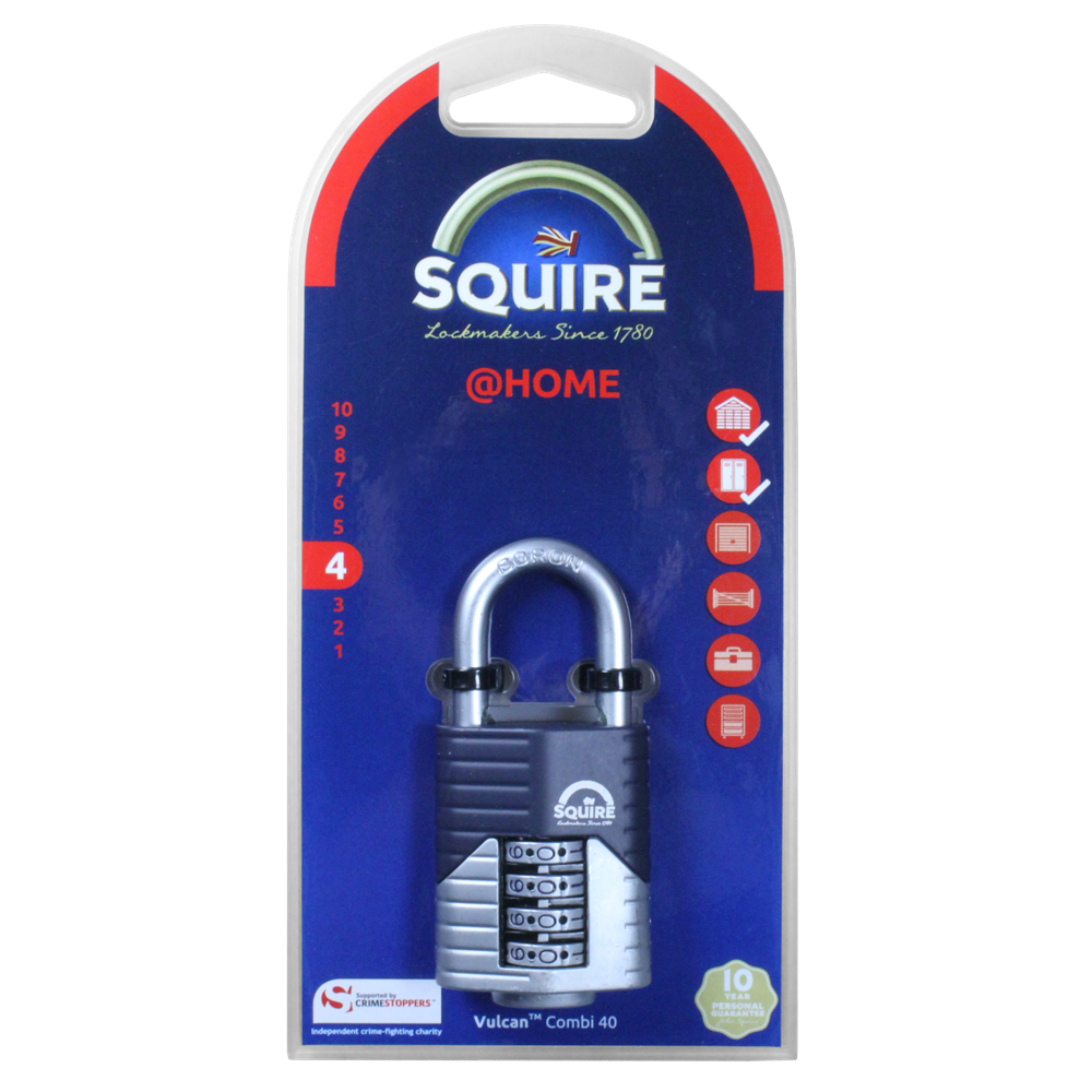 SQUIRE Vulcan Open Boron Shackle Combination Padlock