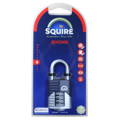 SQUIRE Vulcan Open Boron Shackle Combination Padlock