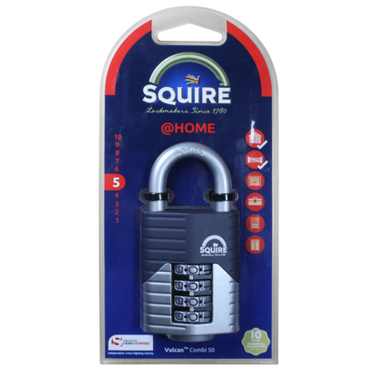 SQUIRE Vulcan Open Boron Shackle Combination Padlock