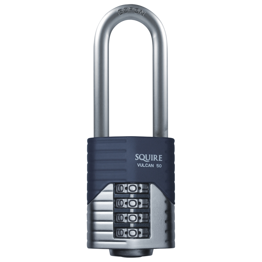 SQUIRE Vulcan Long Boron Shackle Combination Padlock