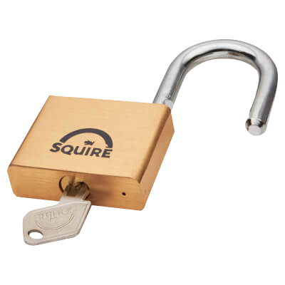 SQUIRE Lion Brass Open Shackle Padlock KA