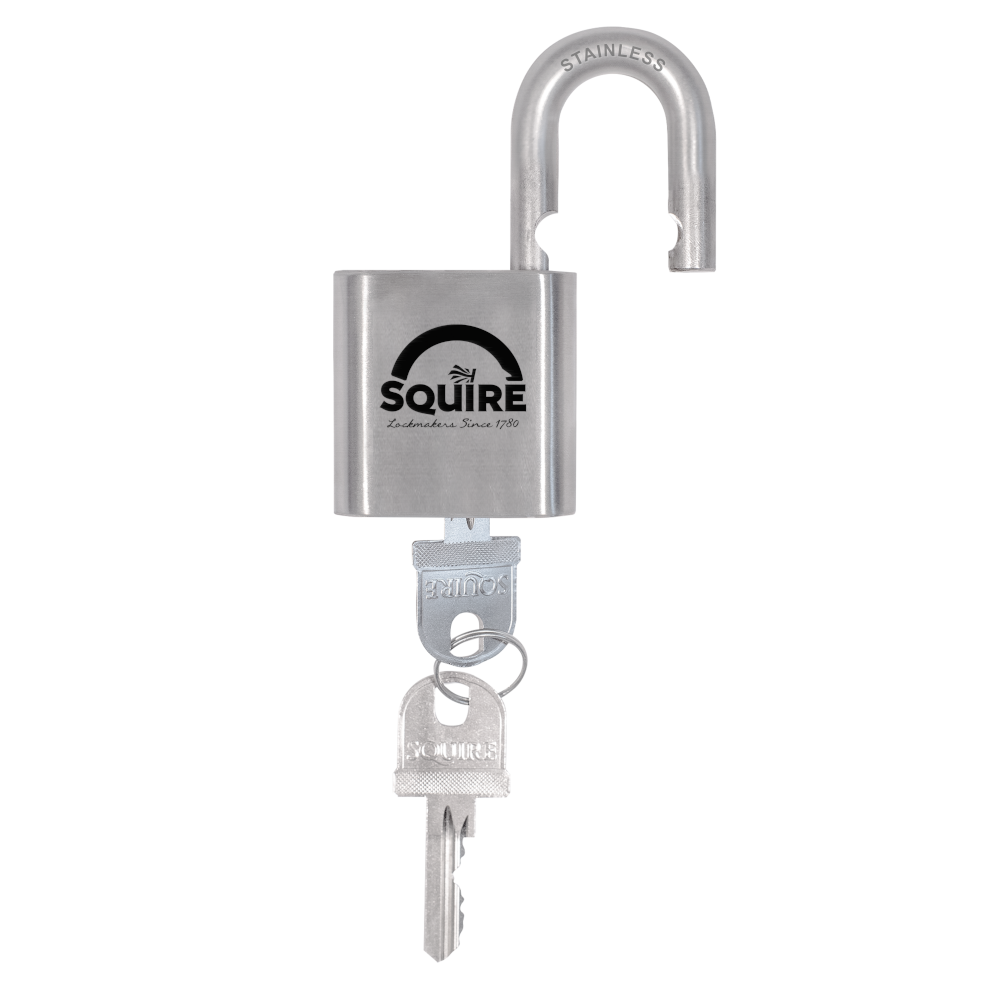 SQUIRE ST50S Stainless Steel Stronghold Padlock Open Shackle