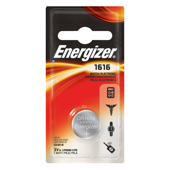 ENERGIZER CR1616 3V Lithium Coin Cell Battery