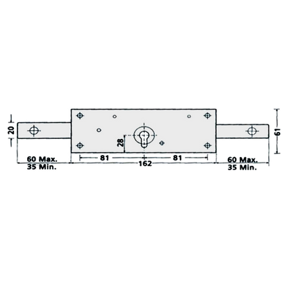 Tessi 6410 Central Shutter Lock