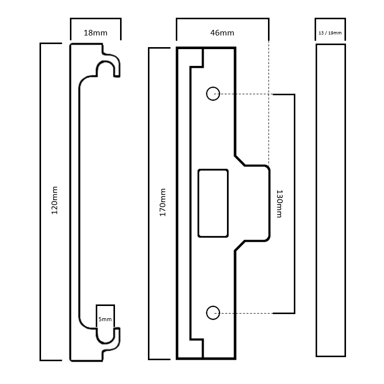 UNION 2992 Rebate To Suit 2332 & 2677 Latches