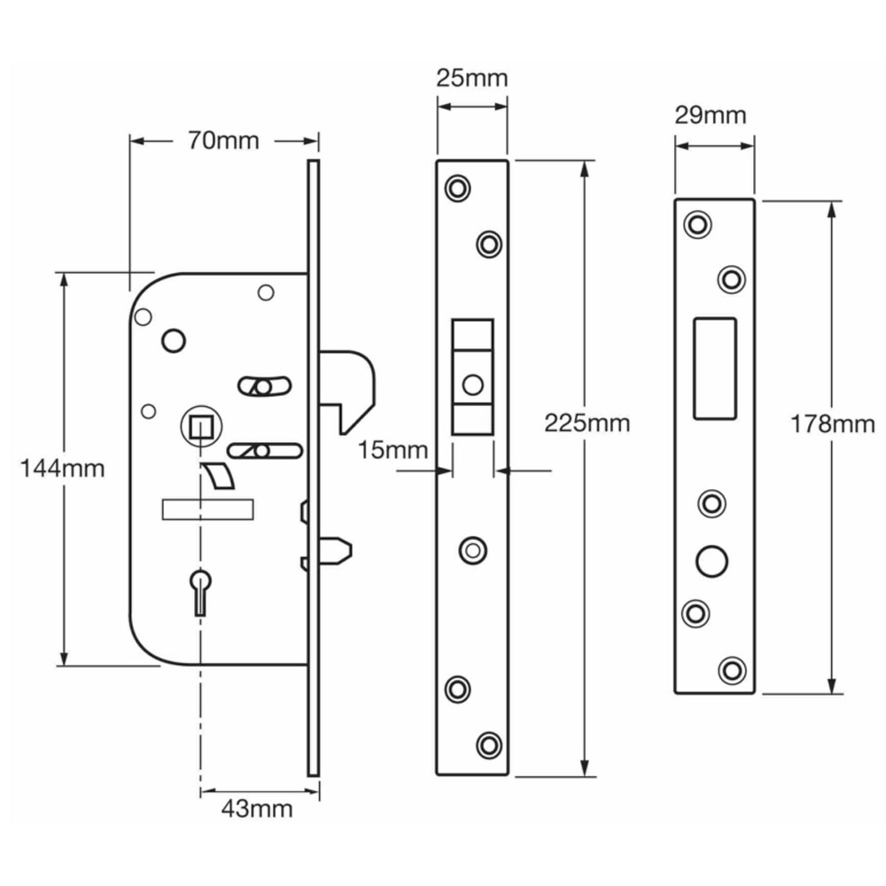 UNION C-Series 3M51 Detainer Clutch Lock