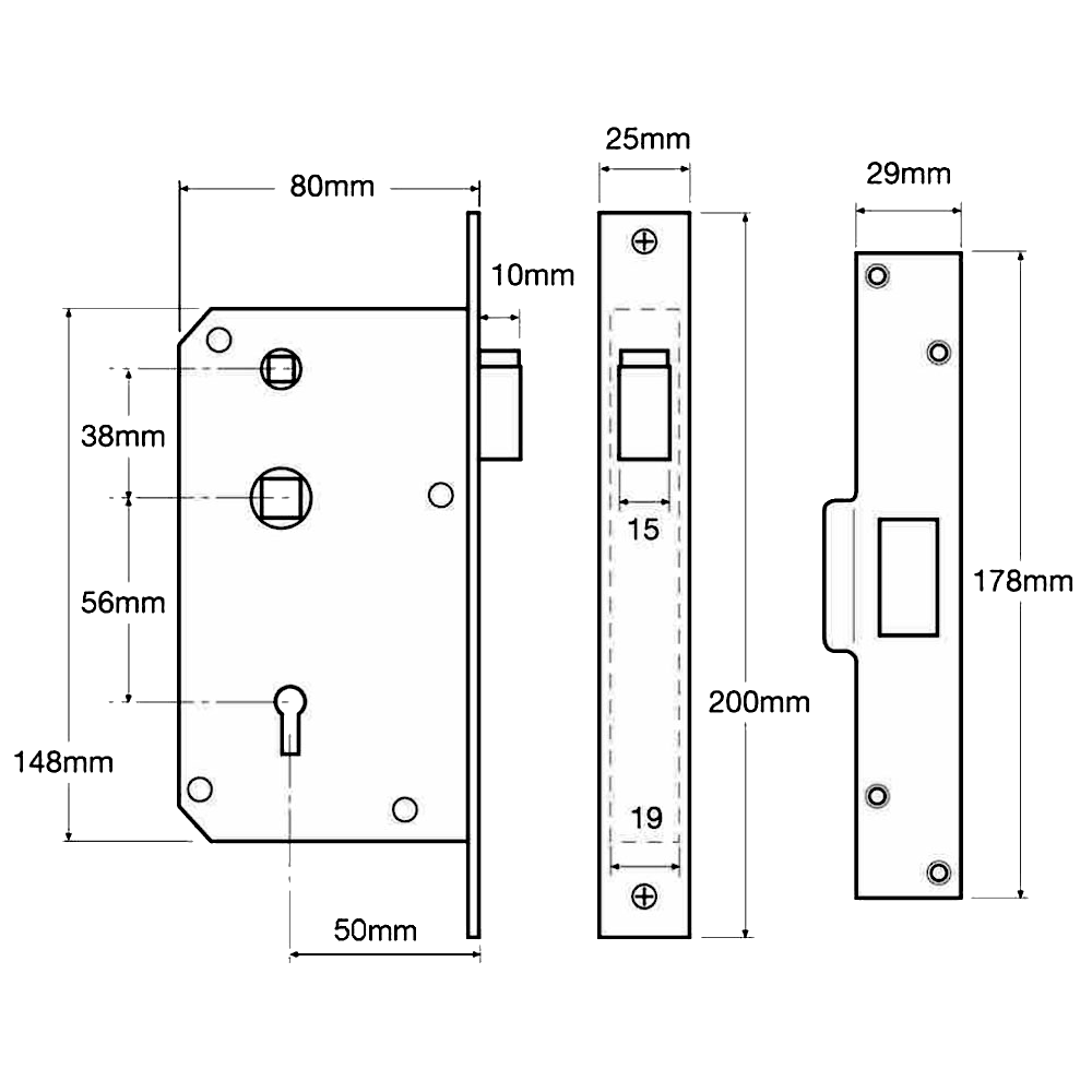 UNION C-Series 3R35 Deadlocking Latch