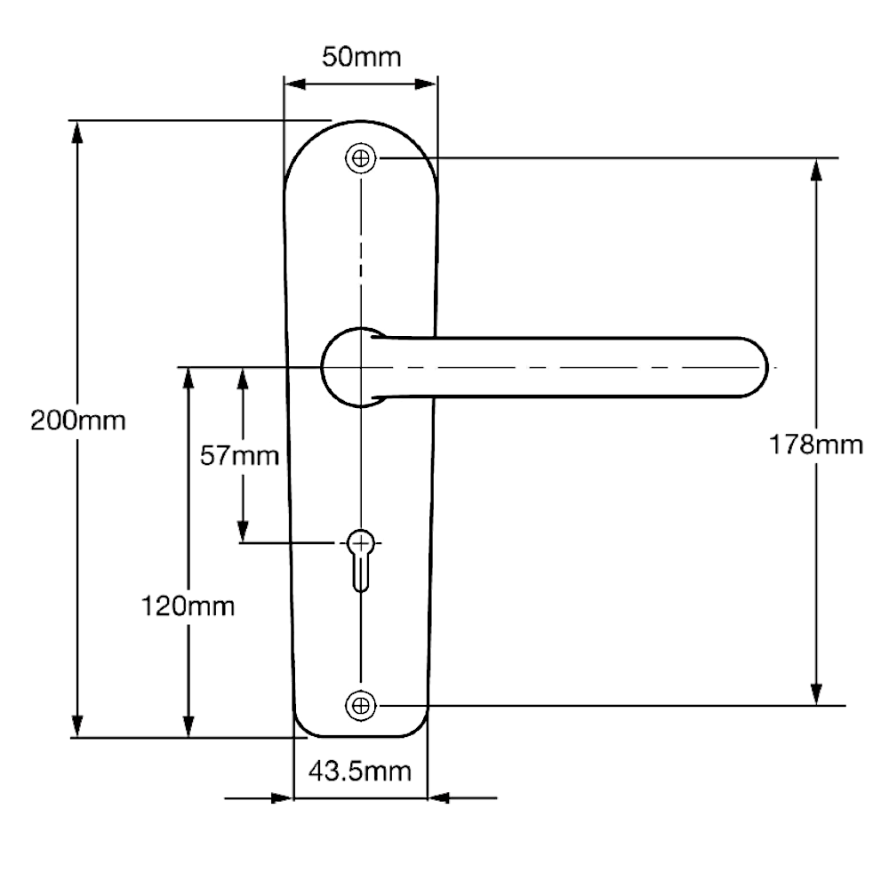 UNION C-Series B-3K70F-R Lever Furniture