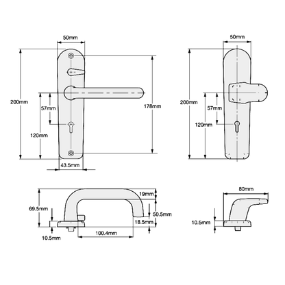 UNION C-Series B-3R35F-R Lever