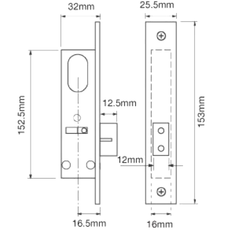 UNION L2153 Oval Deadcase