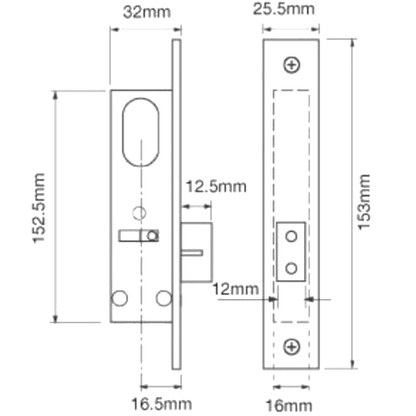 UNION L2153 Oval Deadcase