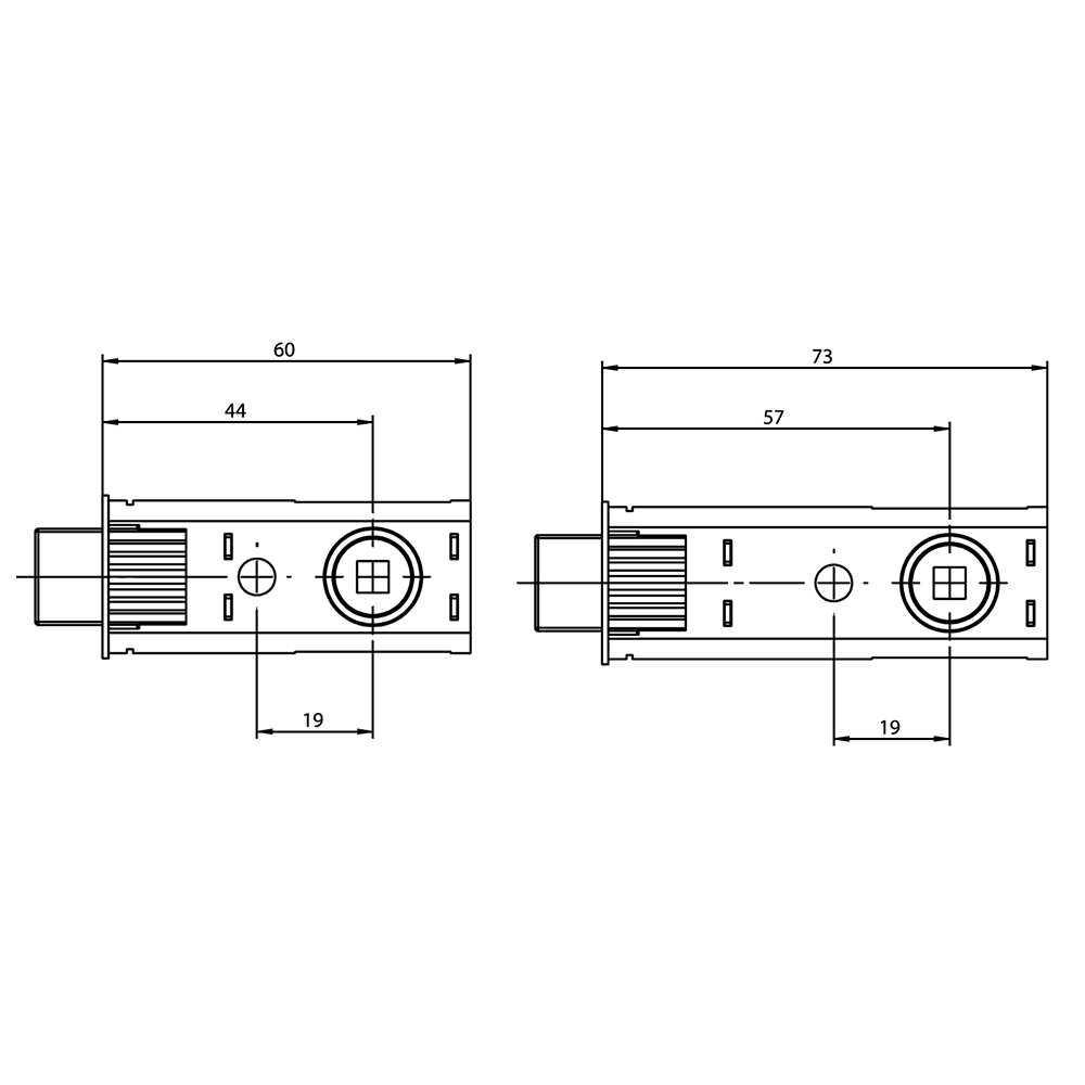 UNION Fastlatch Bathroom Privacy Tubular Latch Deadbolt