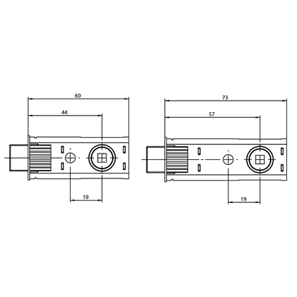 UNION Fastlatch Bathroom Privacy Tubular Latch Deadbolt