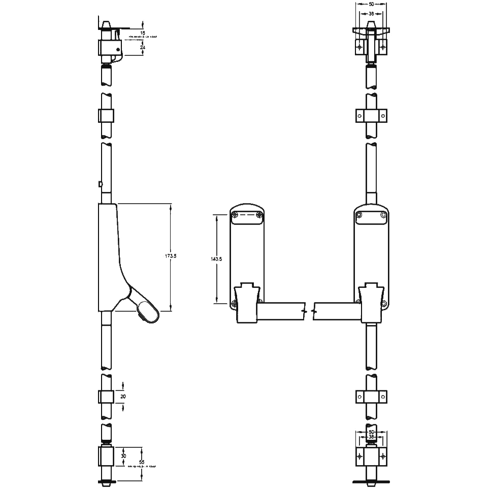 UNION ExiSAFE Panic Bolt For Single Doors