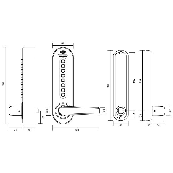 UNION CodeGUARD 5 Digital Lock