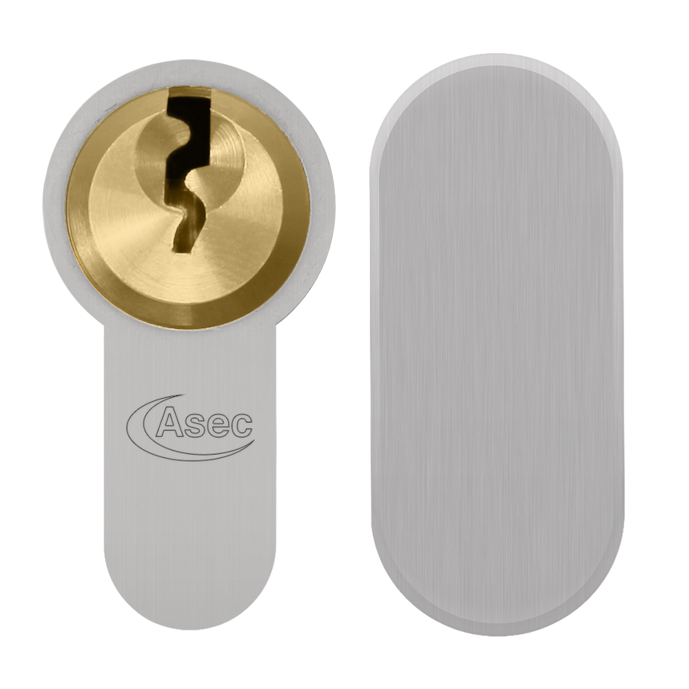 ASEC Vital 6 Pin Key & Turn Euro Dual Finish Snap Resistant Cylinder 60mm 30/30T 25/10/25T - Dual Finish