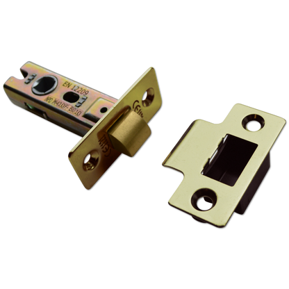 ASEC Vital Tubular Latch 65mm - Polished Brass