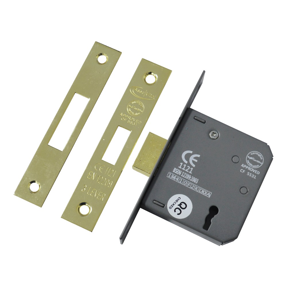 ASEC Vital 3 Lever Deadlock 65mm - Gold