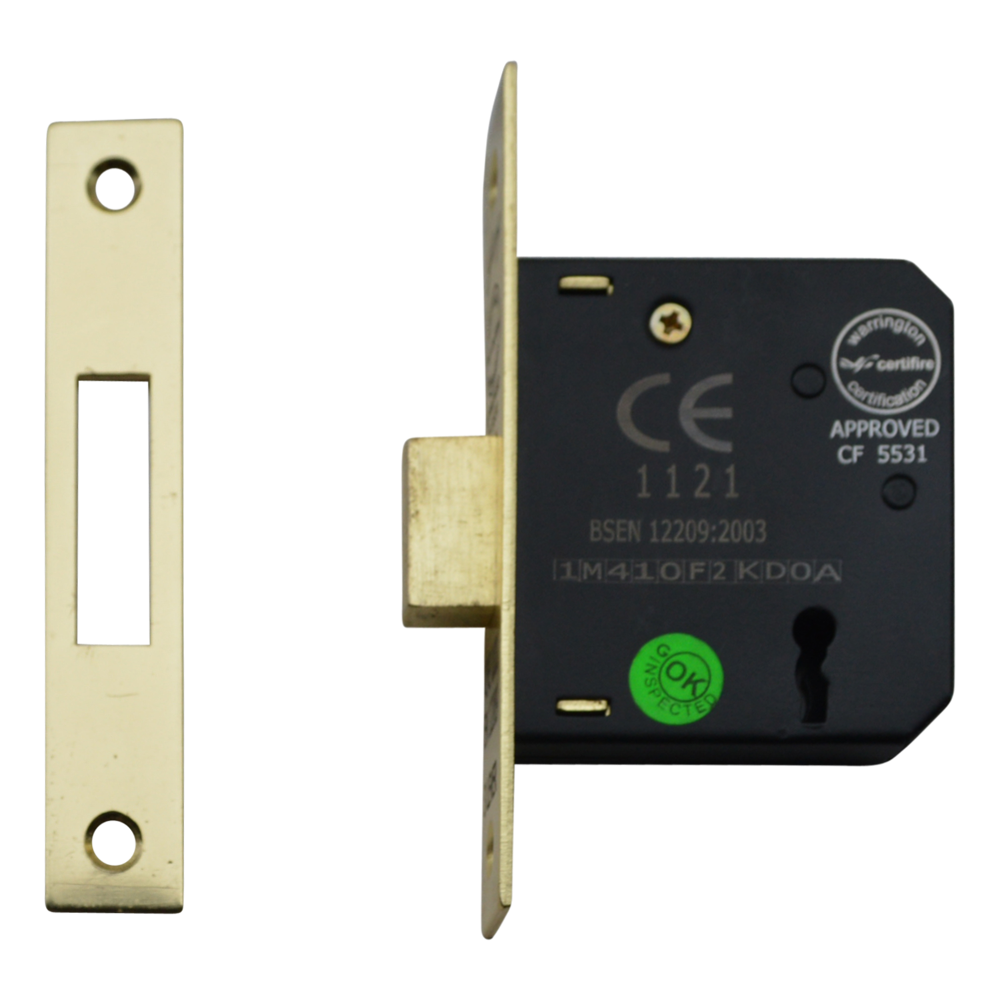 ASEC Vital 3 Lever Deadlock 75mm - Gold