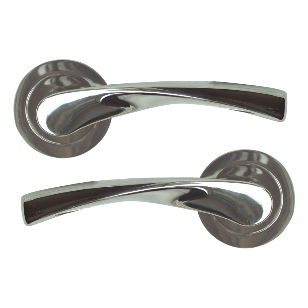 ASEC Vital Designer Lever on Rose Furniture Satin Chrome Plated