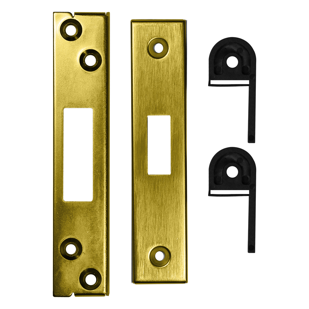 ASEC Vital BS 5 Lever Deadlock Rebate Kit Polished Brass