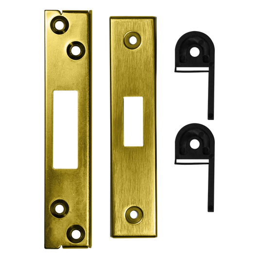 ASEC Vital BS 5 Lever Deadlock Rebate Kit Polished Brass