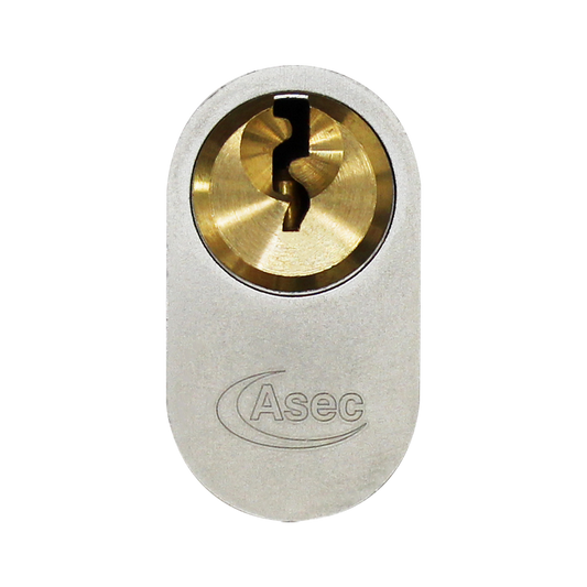 ASEC Vital 6 Pin Oval Double Cylinder 60mm 30/30 25/10/25 - Dual Finish 