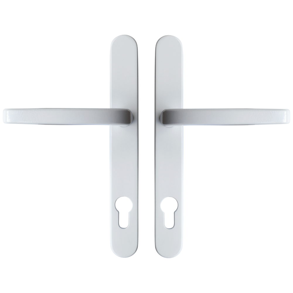 ASEC Vital Lever Long Backplate 211mm Screw Centres White