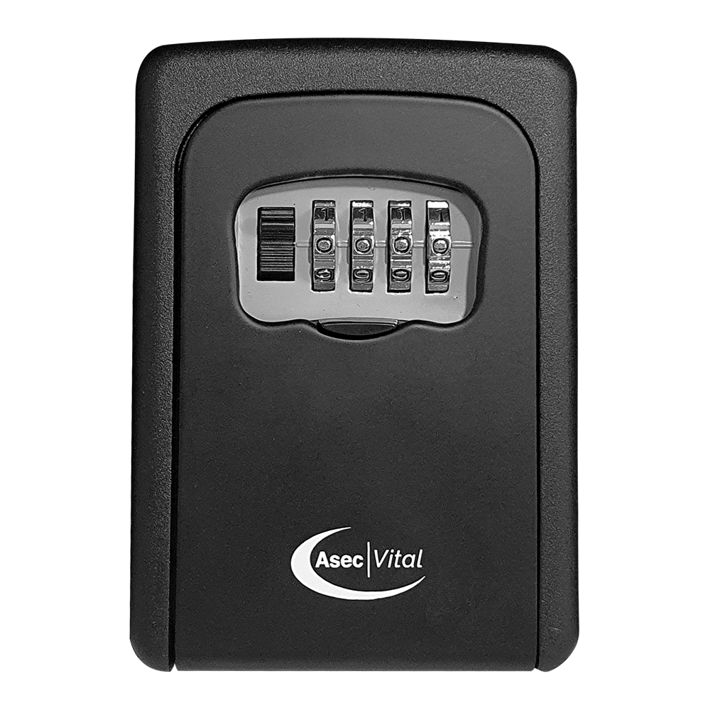 ASEC VITAL 4 Wheel Combination Key Safe Black