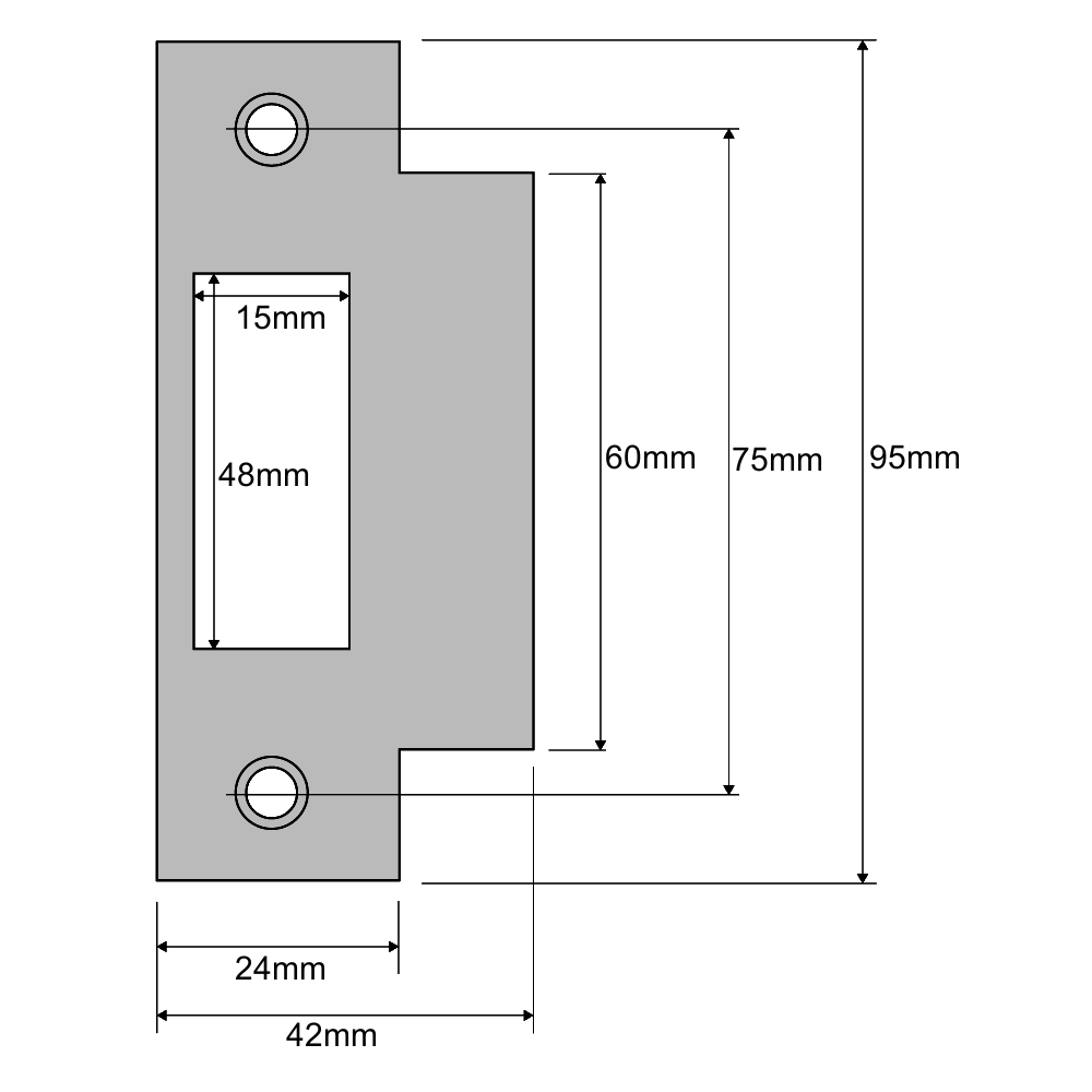 WILKA 1026088 Strike To Suit 138F Sashlocks