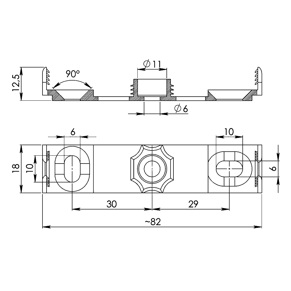 ASEC Junction Box Combi 308/5 IP66/67 32AMP