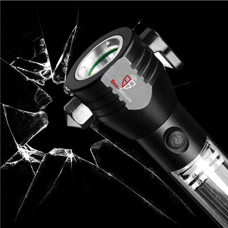 BEE-SECURE Solar Emergency LED Flashlight