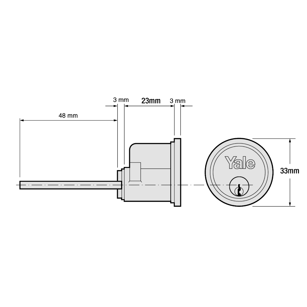 YALE 1109 Rim Cylinder