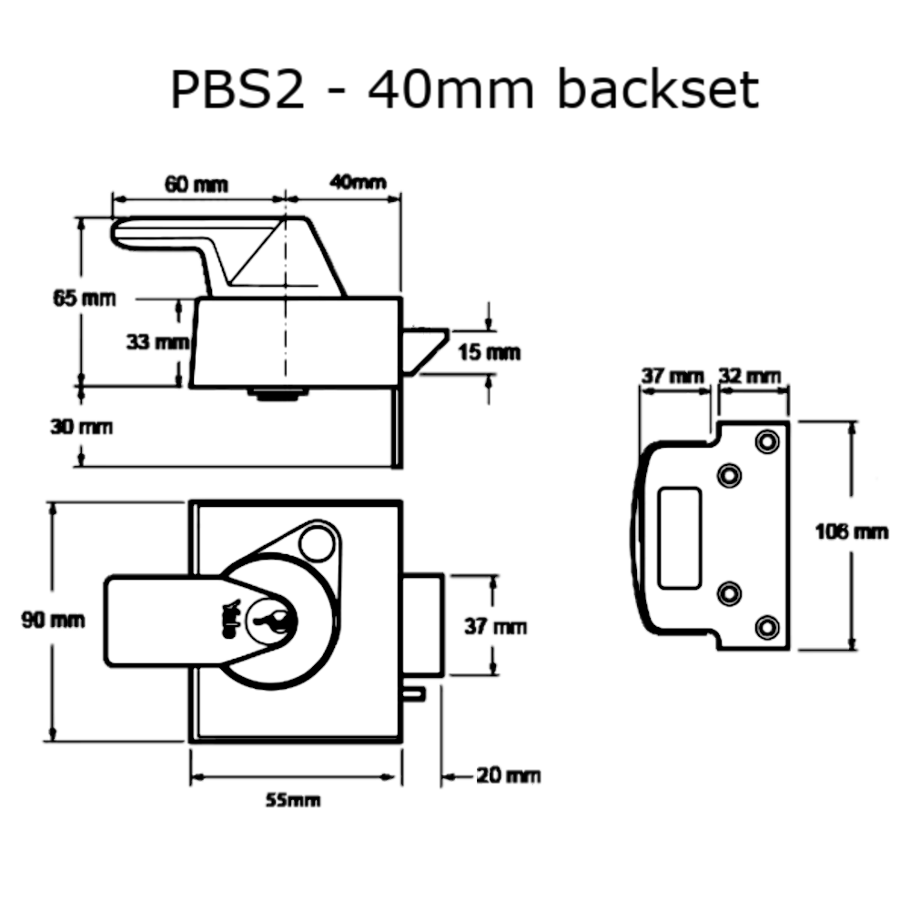 YALE PBS1 & PBS2 Auto Deadlocking Nightlatch