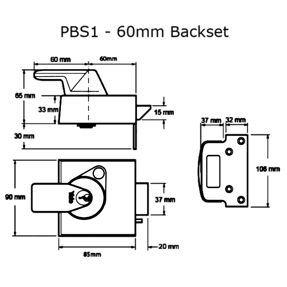 YALE PBS1 & PBS2 Auto Deadlocking Nightlatch