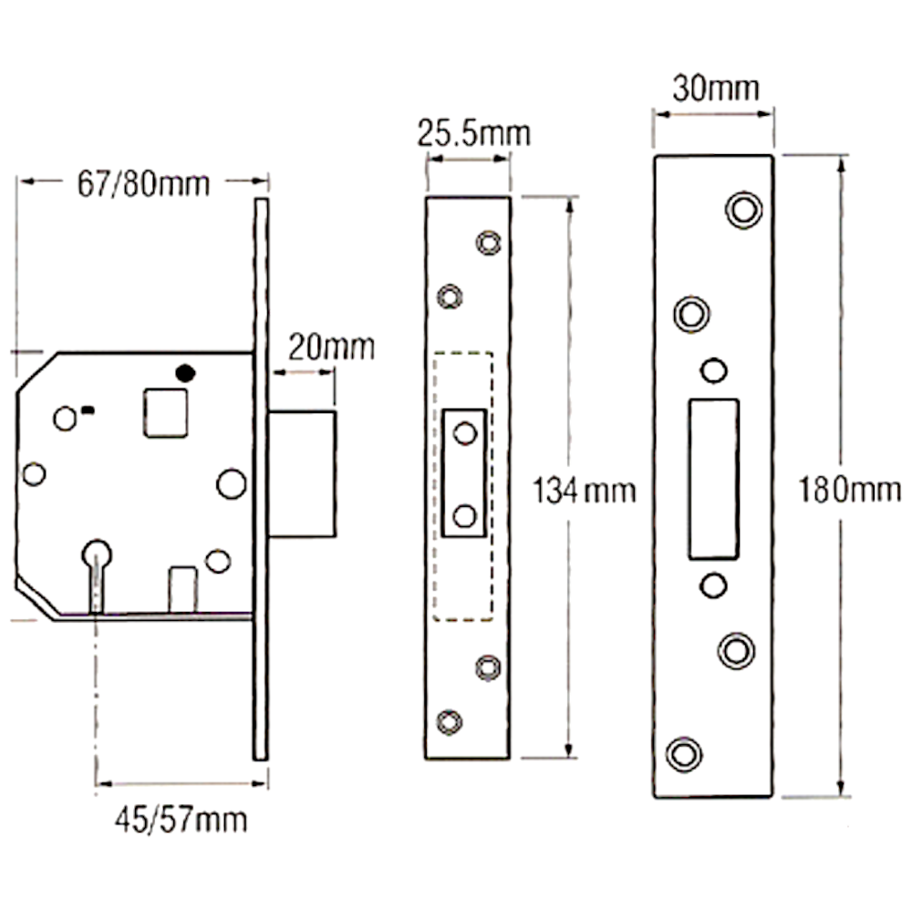 YALE PM562 5 Lever Deadlock