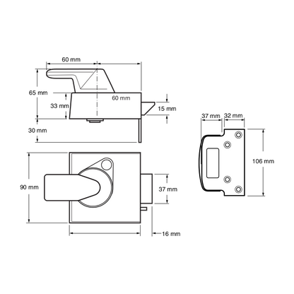 YALE PBS3 & PBS4 Auto Deadlocking Nightlatch