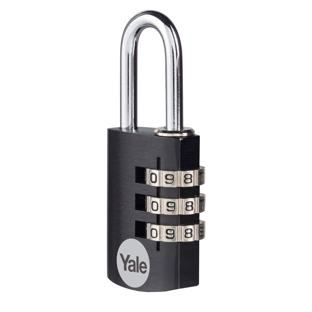 YALE YE3CB Aluminium Open Shackle Combination Padlock